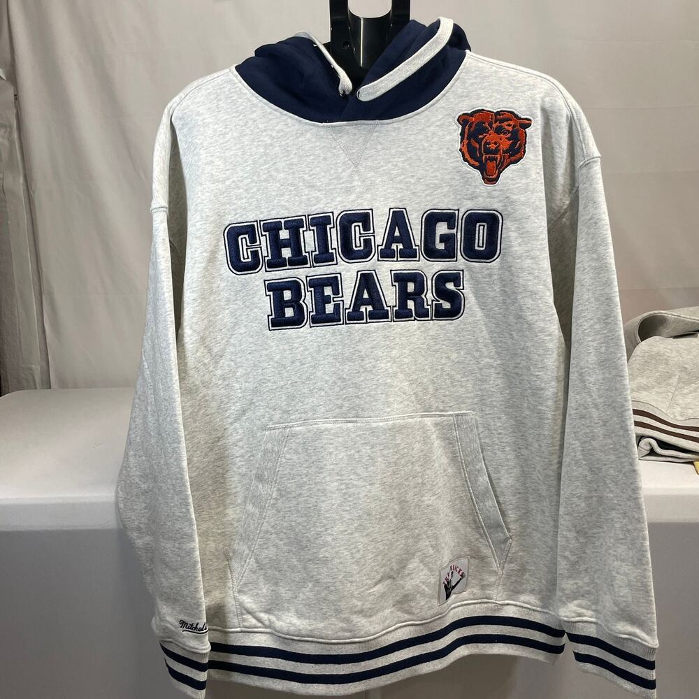 Mitchell & Ness Chicago Bears Off Season Fleece Hoodie Vintage Logo